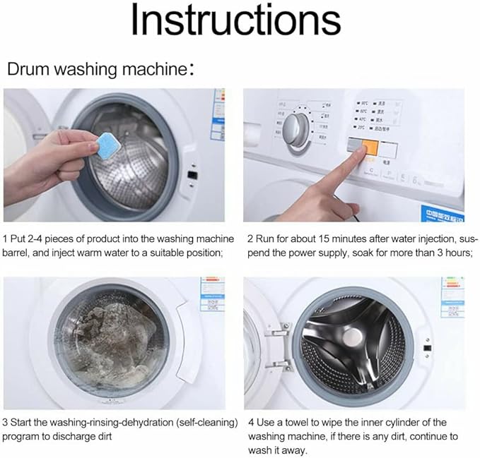 12 Pack Washing Machine Cleaner