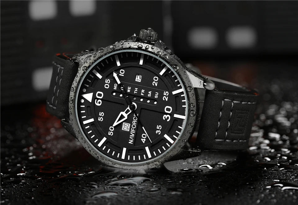NAVIFORCE Waterproof Military Sport Quartz Men's Watches.