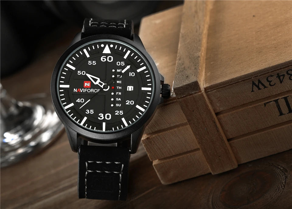 NAVIFORCE Waterproof Military Sport Quartz Men's Watches.