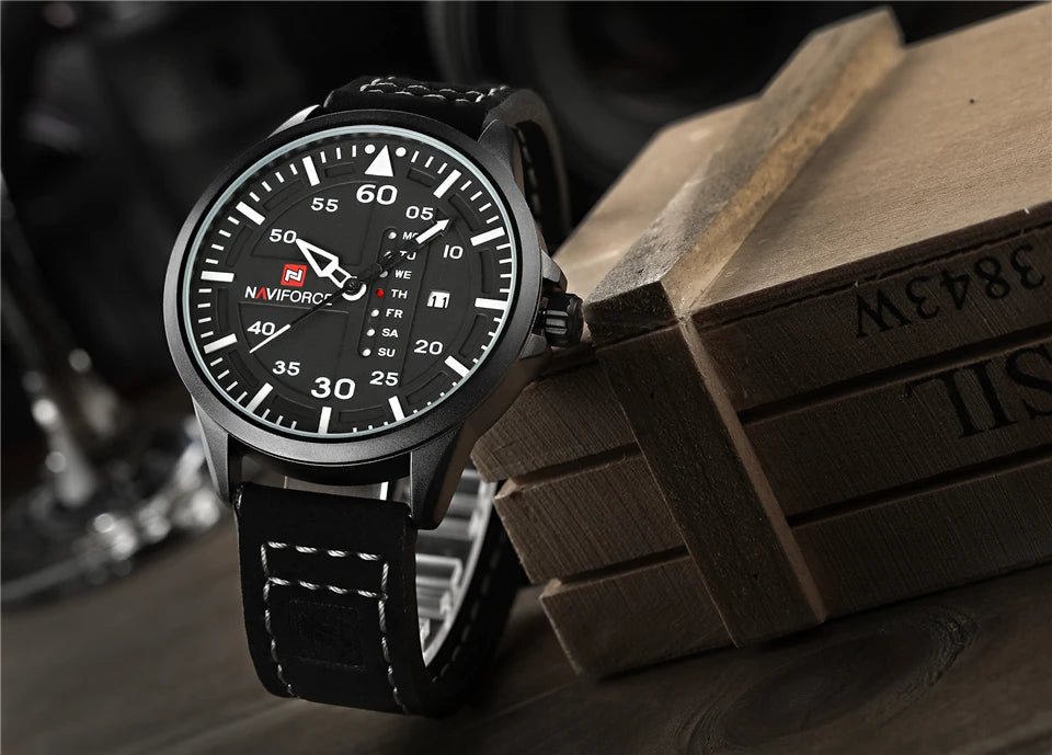 NAVIFORCE Waterproof Military Sport Quartz Men's Watches.