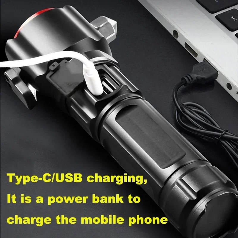 Powerful LED Flashlight – USB Rechargeable.